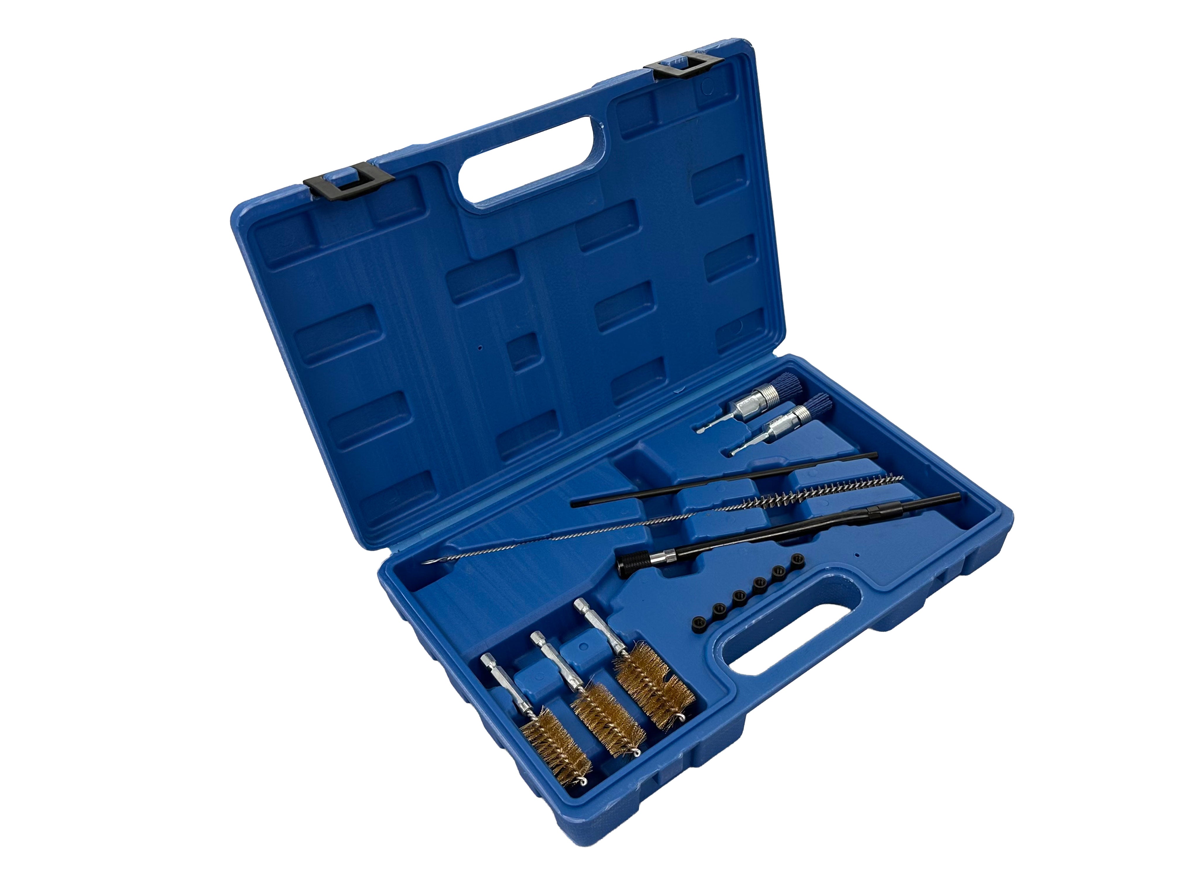 Set-kit spazzole pulizia sedile dell'iniettore, strumento per iniettori motori diesel, professionale rimozione ruggine e lucidatura Gebo Tools