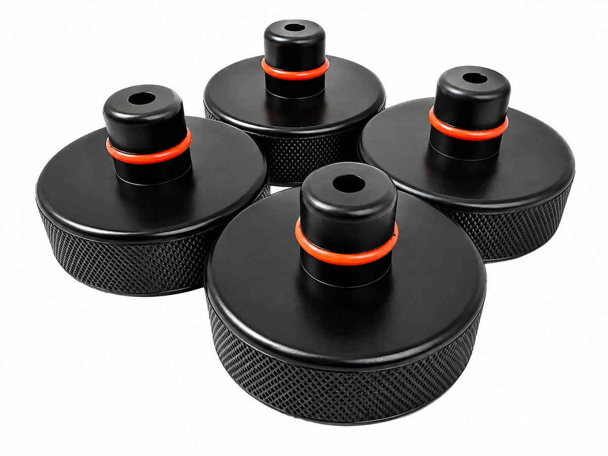 Set-kit tampone in gomma per cric compatibili con Tesla model 3 / S/X/Y, 4 sollevamento con scatola di immagazzinaggio, accessori per veicoli, 78 mm, Gebo Tools