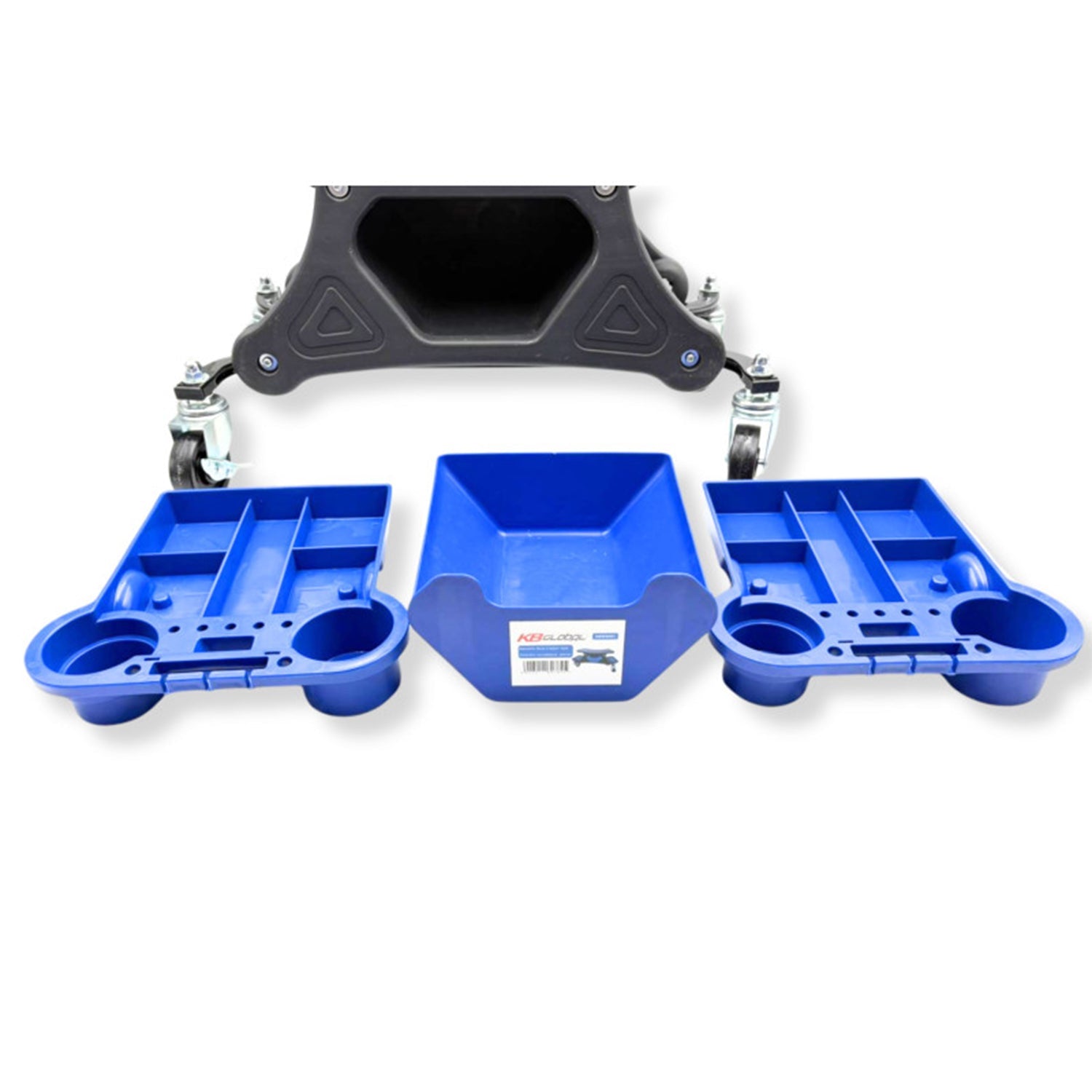 Sgabello per officina con ruote, sgabello di montaggio, carrello meccanico con ripiano porta-attrezzi, sgabello da officina su ruote, sgabello meccanico garage