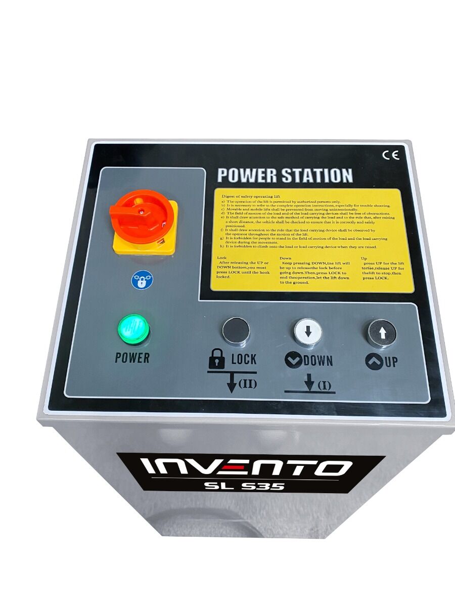 Ponte sollevatore a forbice portata 3500kg, ideale per gommisti, 220 V Invento