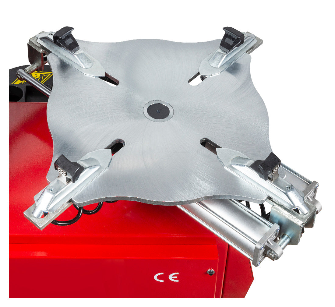 Smontagomme automatico, per ruote 12"–24", con braccio run flat, sistema di gonfiaggio integrato