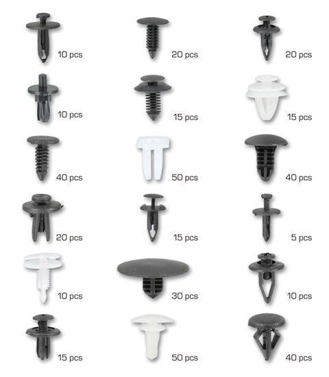 Set completo di clip di montaggio in plastica per auto - confezione rivetti, clip e fissaggi universali per veicoli - carrozzeria e accessori auto, clip di fissaggio per auto, Ford 315 pezzi