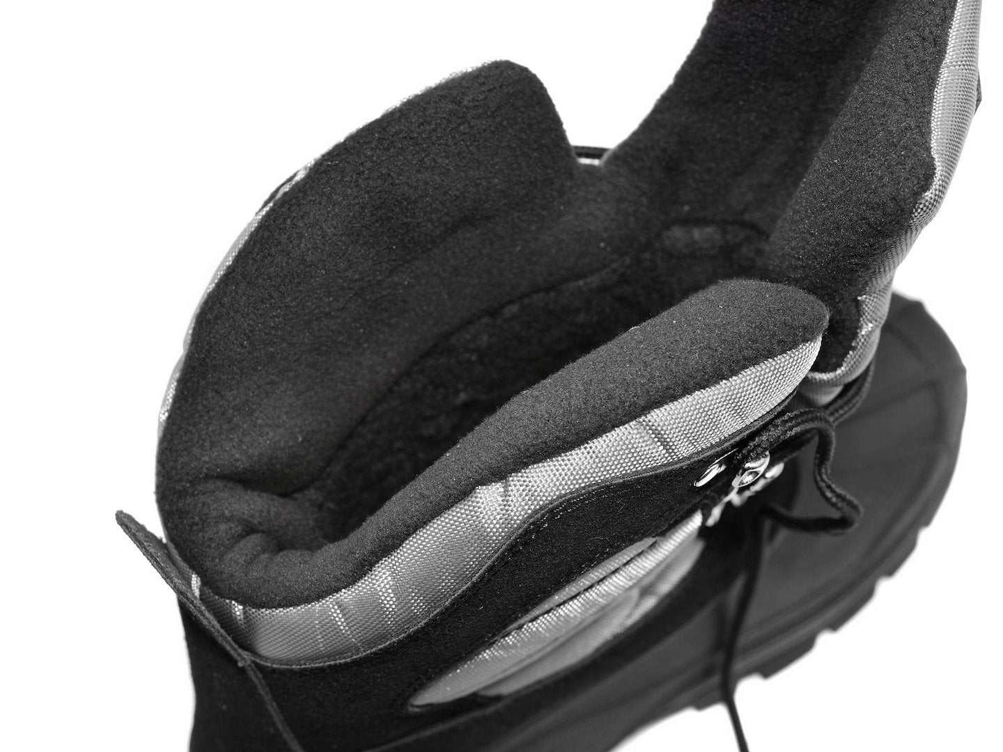 Stivali da neve per uomo invernali suole impermeabili scarpe calde stringati per giardino, fattoria e outdoor, nero,taglia 43 Geko