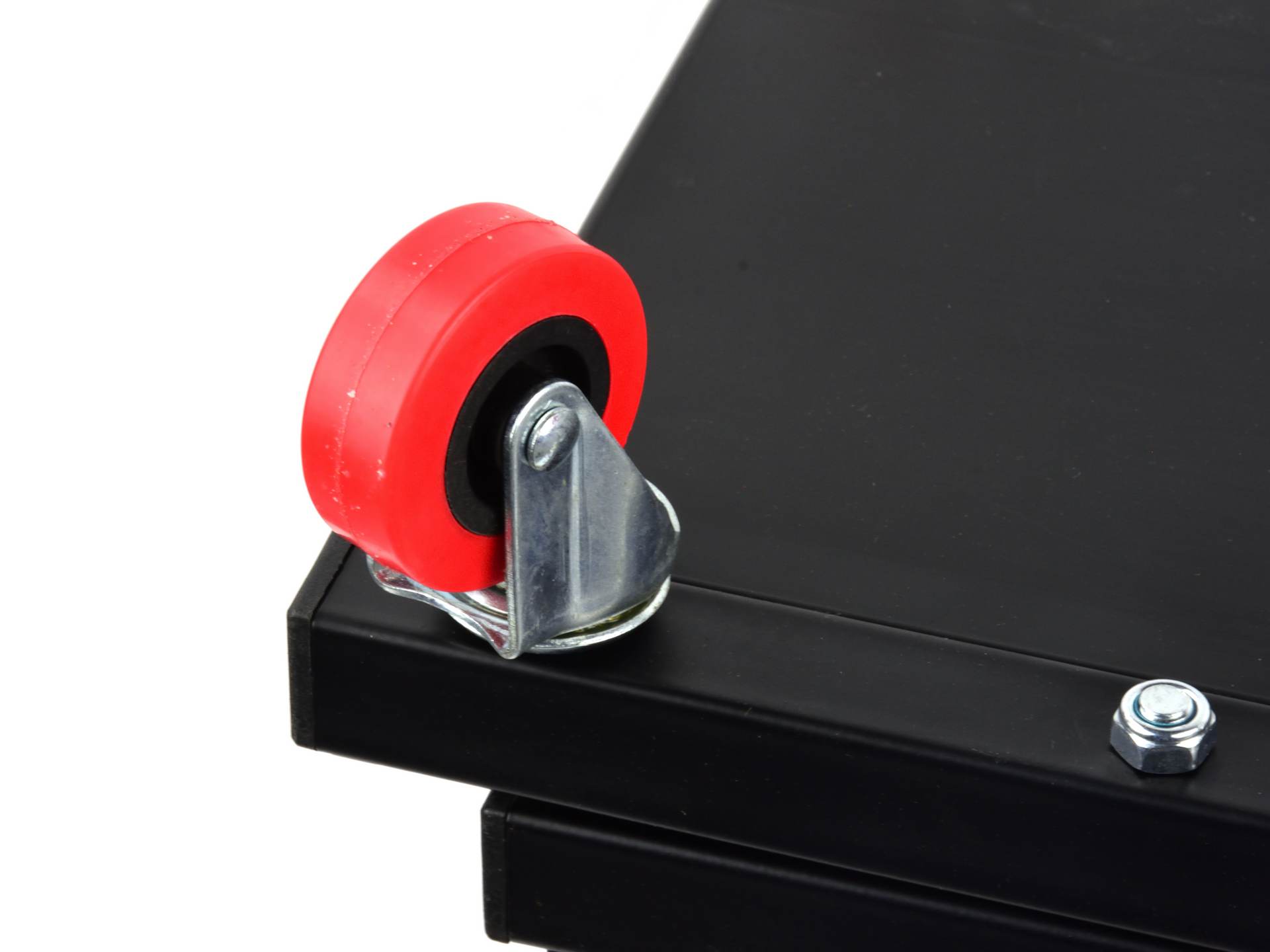Sgabello per officina con ruote, sgabello di montaggio, carrello meccanico con ripiano porta-attrezzi a 3 scomparti, sgabello da officina su ruote, sgabello meccanico garage, Geko