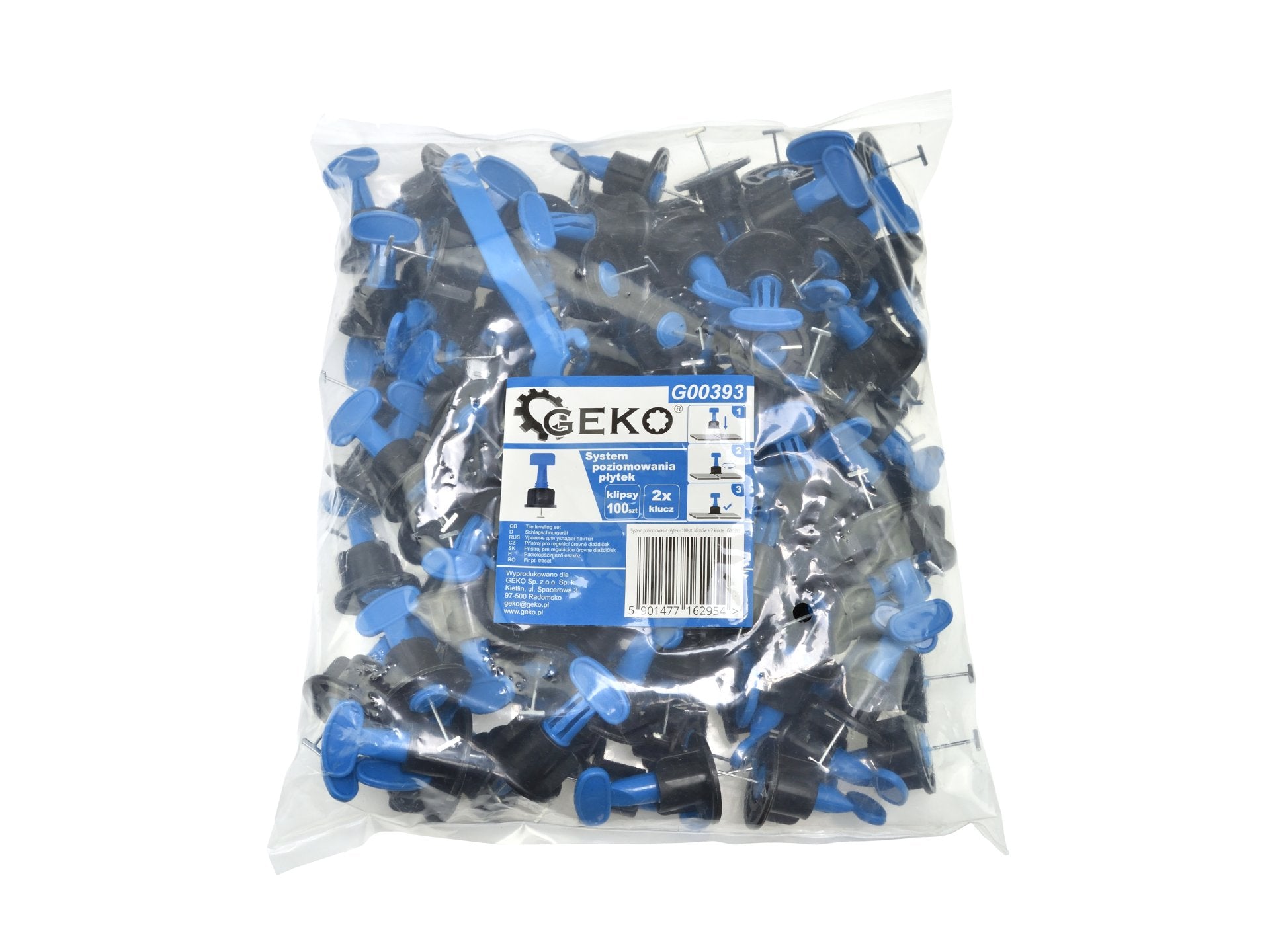 Kit di livellatori cunei autolivellanti per la posa di piastrelle, 102 pezzi riutilizzabili livellatori per piastrelle, blu kit sistema di livellamento per piastrelle, livellamento regolatore per pavimenti dell'edificio
