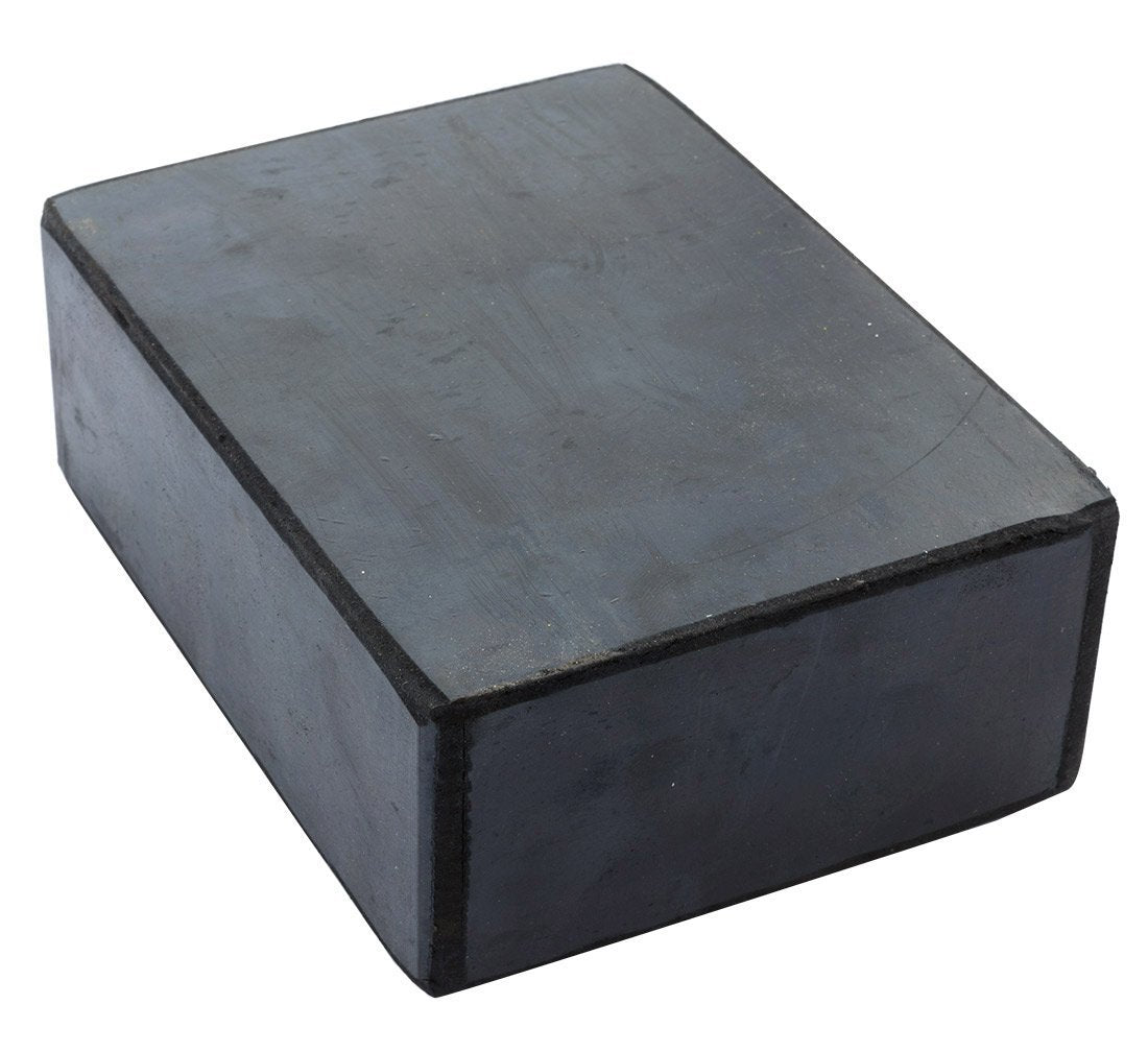 Tampone in gomma rettangolare, tappettino per cric sollevatore, cuscinetto auto, tamponi universali per ponti sollevatori 120 × 165 × 60 mm