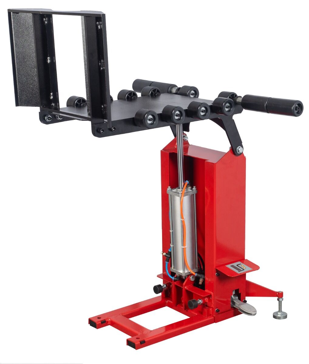 Sollevatore per pneumatici per equilibratrice, dispositivo di sollevamento per macchina equilibratrice, sollevatore pneumatico, sollevatore pneumatici, bilanciatrice-pneumatico, sollevapneumatici, capacità max 70 kg