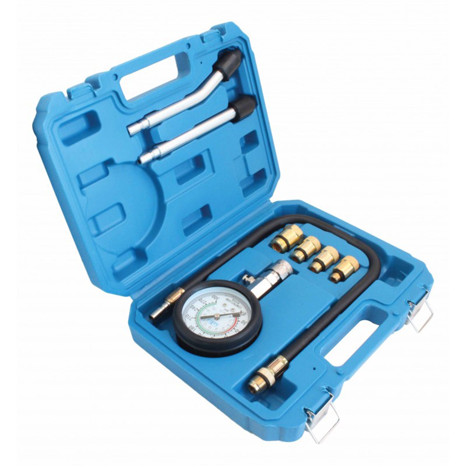 Set di tester compressione per motori a benzina, compressione motore per auto e camion, 0-20 bar, set da 8 pezzi per ripristinare compressione motore