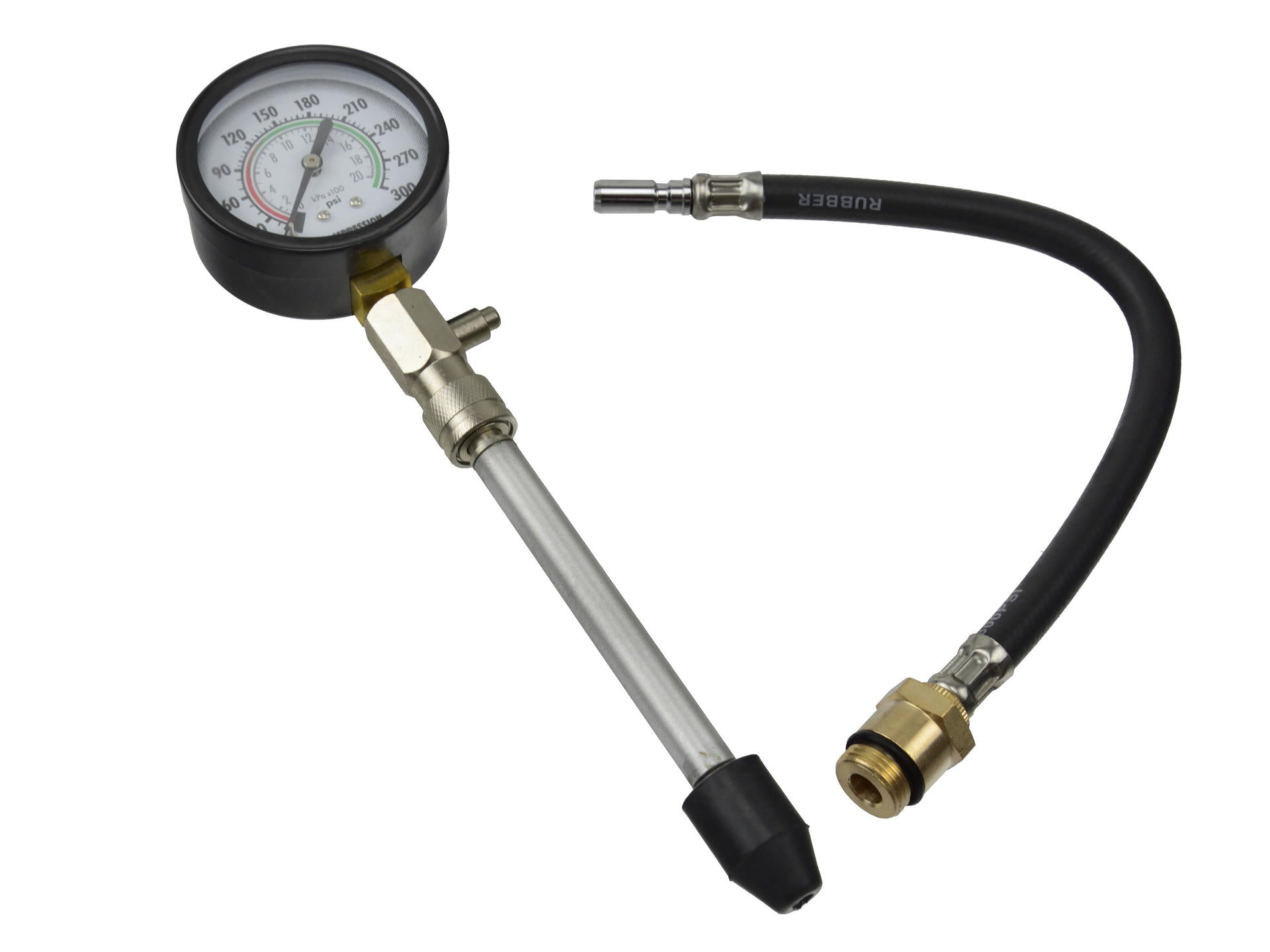 Tester di compressione, kit manometro pressione per motori benzina 0-20 bar con 2 adattatori m14 m18 per auto e moto