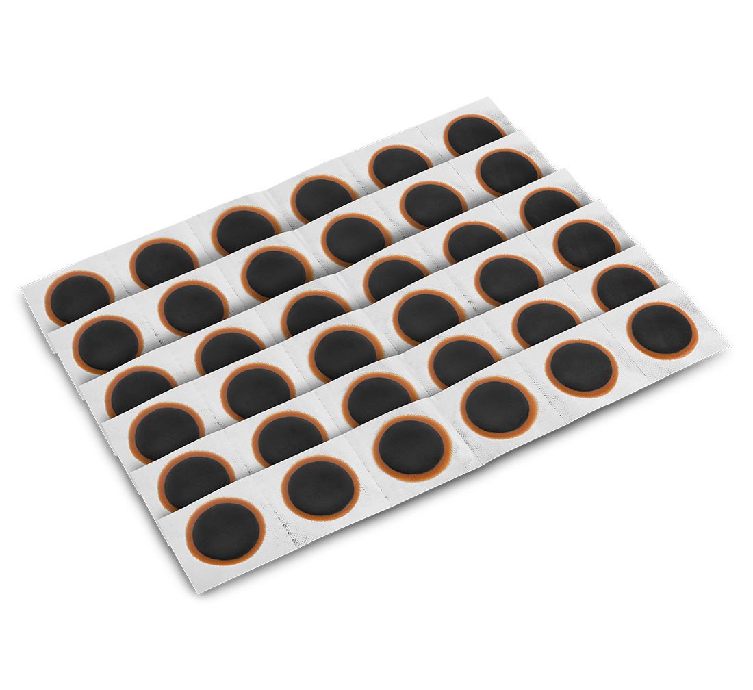 Toppe di riparazione pneumatici e vulcanizzazione 30mm 36 pezzi