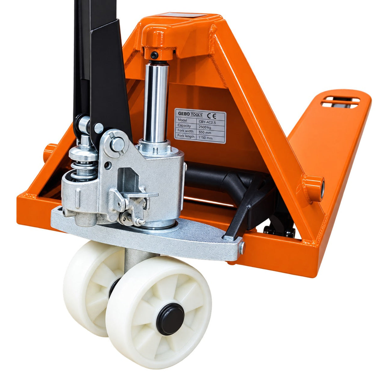 Transpallet manuale trazione sollevamento merci ,2.5 tonnellate,120 x 55 cm Gebo