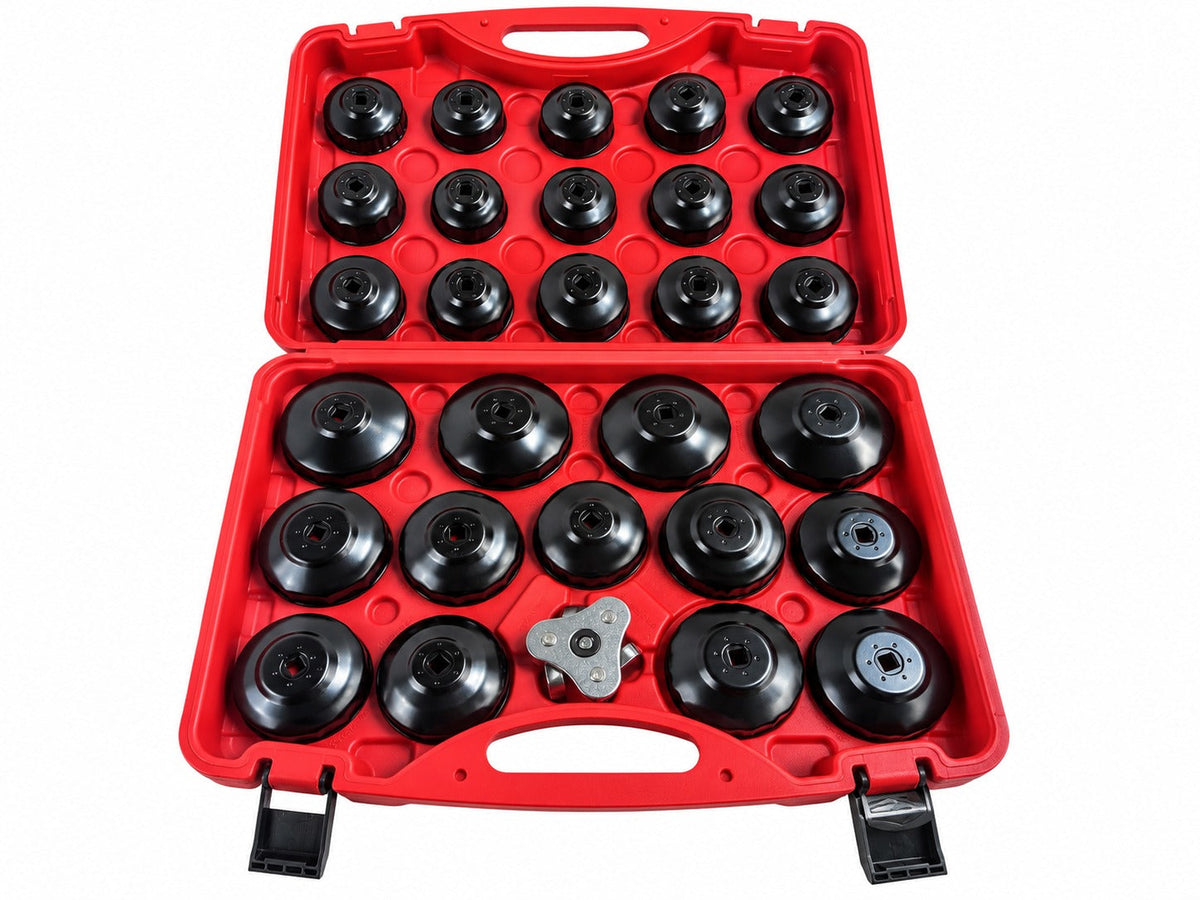Set-kit chiavi a tazza per filtro olio, coppe smontare filtri auto, 30 pezzi Gebo Tools