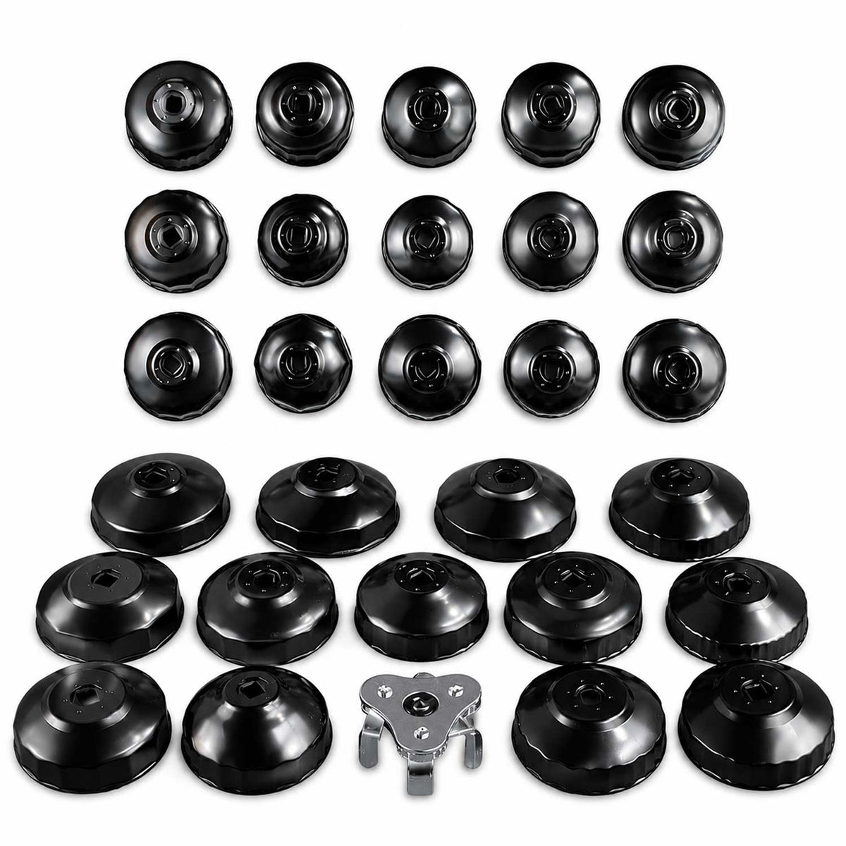 Set-kit chiavi a tazza per filtro olio, coppe smontare filtri auto, 30 pezzi Gebo Tools