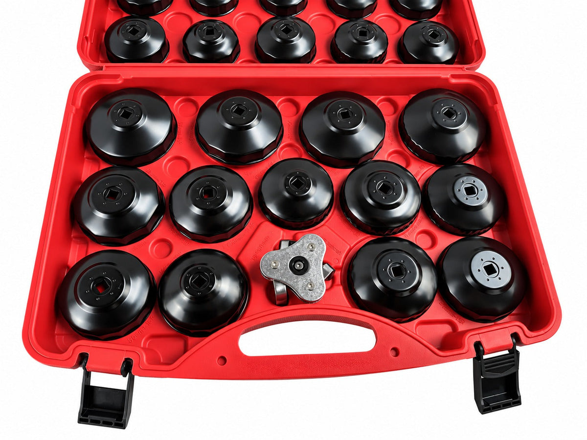 Set-kit chiavi a tazza per filtro olio, coppe smontare filtri auto, 30 pezzi Gebo Tools