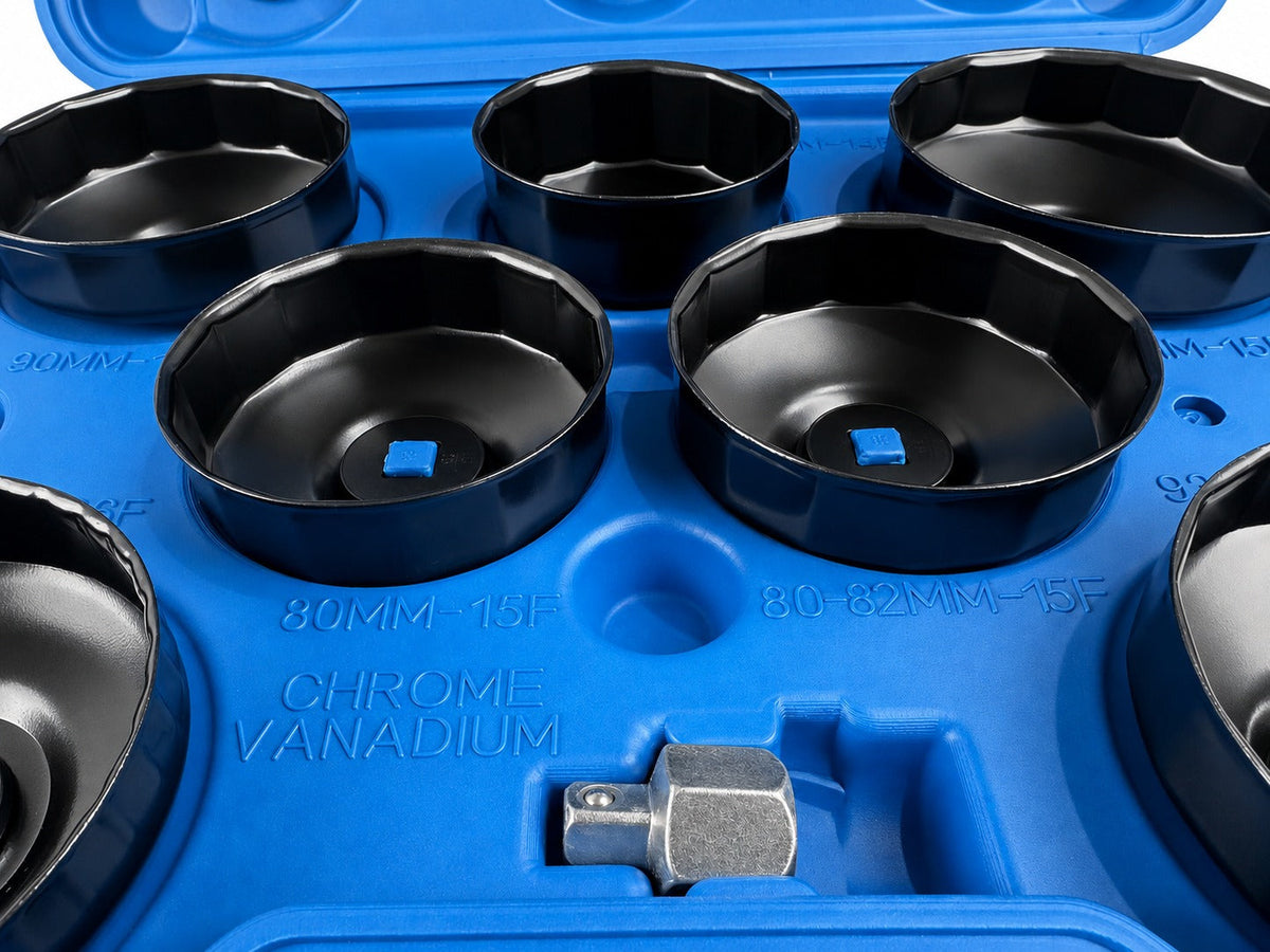 Set-kit chiave a tazza filtro olio motore, auto smontaggio rimozione, chiavi coppe smontare filtri, 14 pezzi Gebo Tools