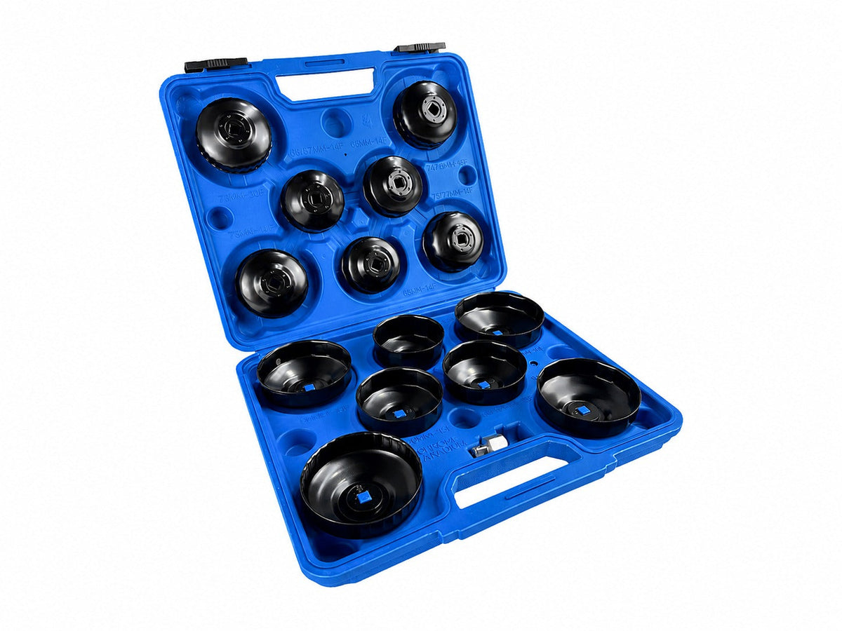 Set-kit chiave a tazza filtro olio motore, auto smontaggio rimozione, chiavi coppe smontare filtri, 14 pezzi Gebo Tools
