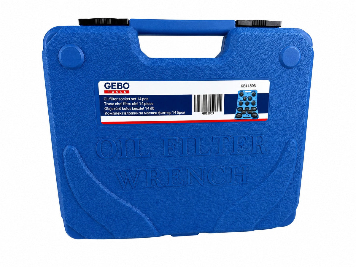 Set-kit chiave a tazza filtro olio motore, auto smontaggio rimozione, chiavi coppe smontare filtri, 14 pezzi Gebo Tools