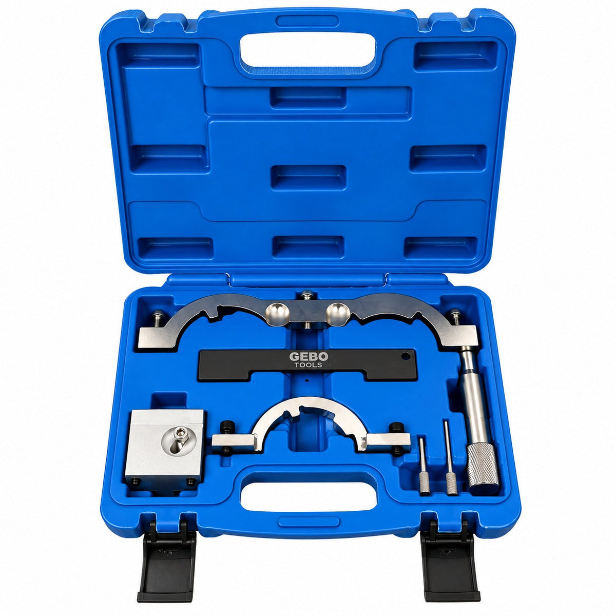 Kit-set messa in fase motori, attrezzi per il bloccaggio della cinghia di distribuzione dell'albero a camme del motore, compatibile con Opel Vauxhall 1.0 1.2 1.4 Gebo Tools
