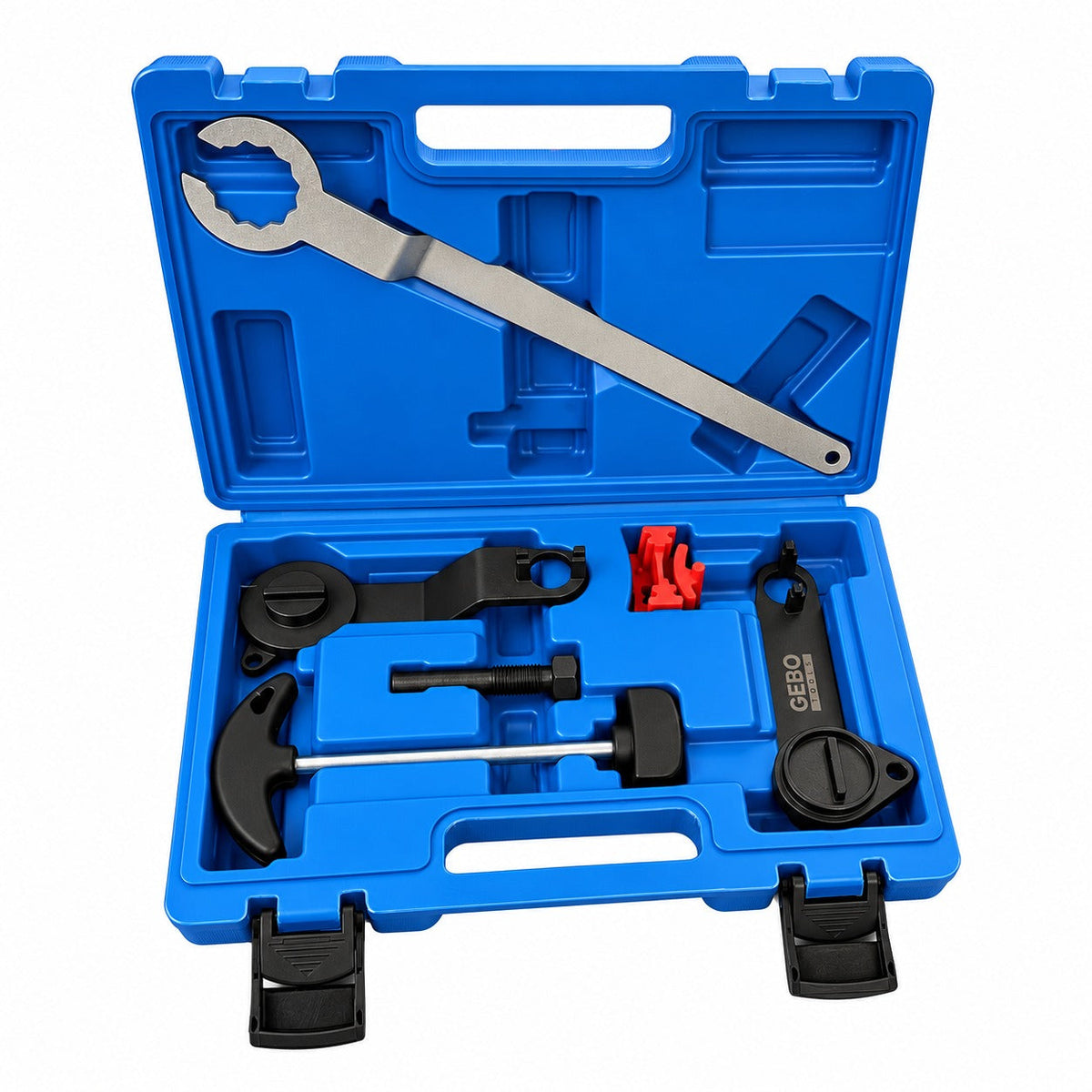 Kit-set messa in fase motori, attrezzi per il bloccaggio della cinghia di distribuzione dell'albero a camme del motore, compatibile con VAG 1.0 1.2 1.4 TSI TFSI TGI Gebo Tools