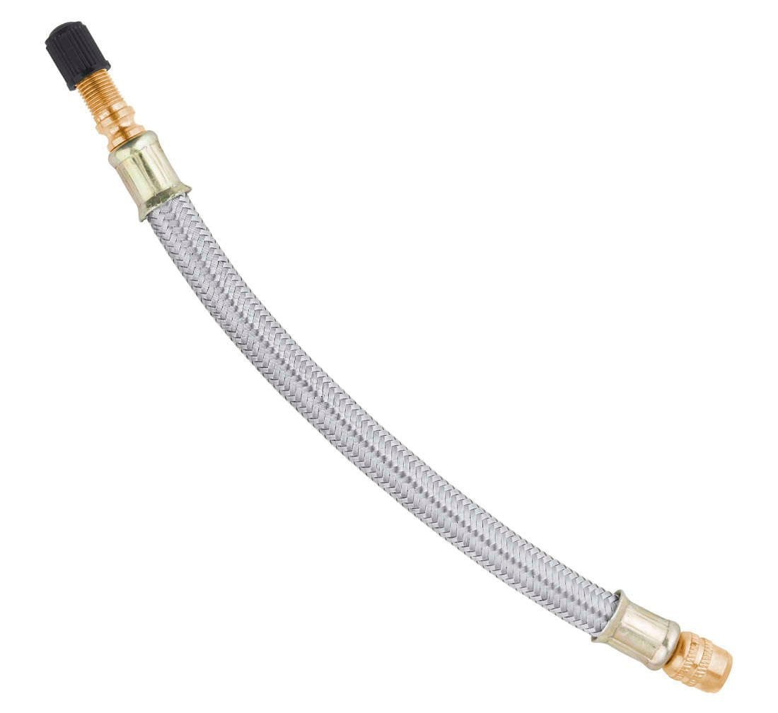 Tubo in gomma per gonfiaggio - estensione flessibile della valvola- adatto a tutti i pneumatici con valvole standard - prolunga per pneumatici in gomma