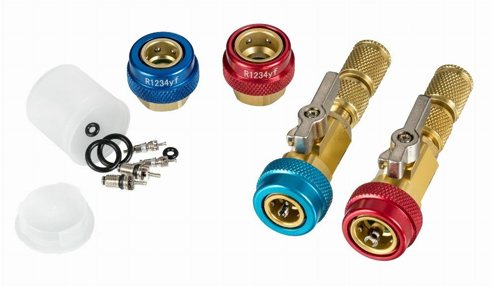Set di R1234YF R134A nuclei valvola, strumenti di installazione per la rimozione rapida del nucleo della valvola dell'aria condizionata, strumento di rimozione del nucleo della valvola a pressione, senza rilasciare il refrigerante, Invento