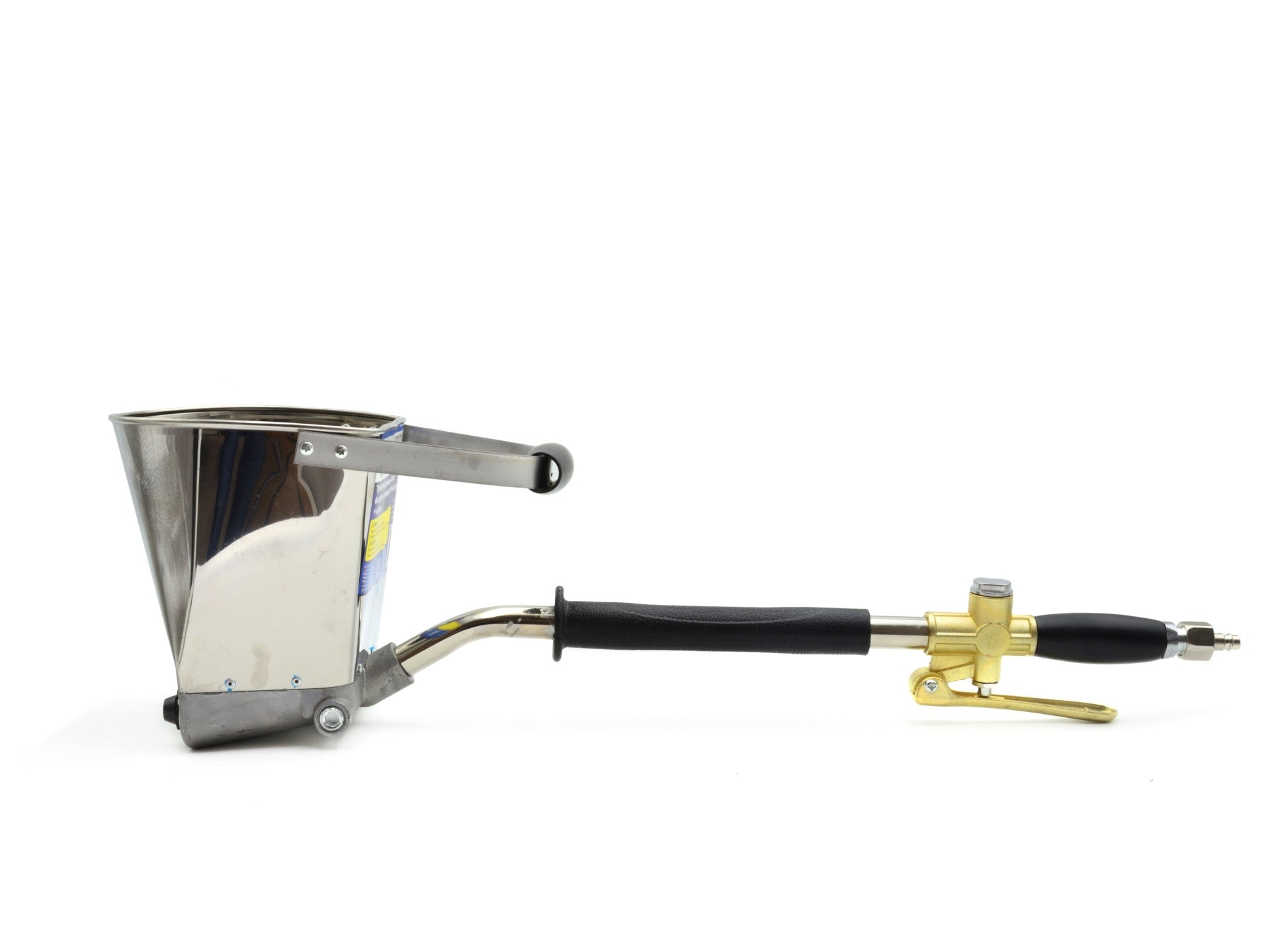 Macchina per la pulizia ad aria compressa, pistola a imbuto con 4 ugelli metallici aggiuntivi, pistola pneumatica per intonacatura-verniciatura, pistola per malta, in acciaio inox