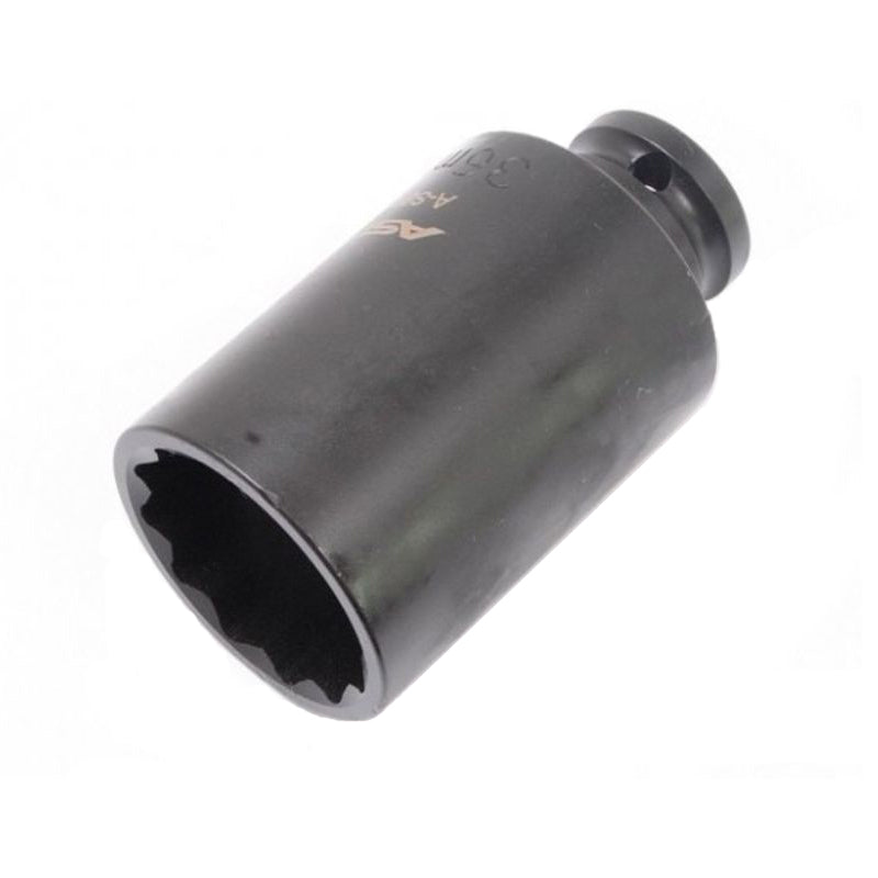 Bussola poligonale lunga a impatto profondo, bussola a impulsi bi-esagonale, con attacco 1/2" pollici, 36 mm