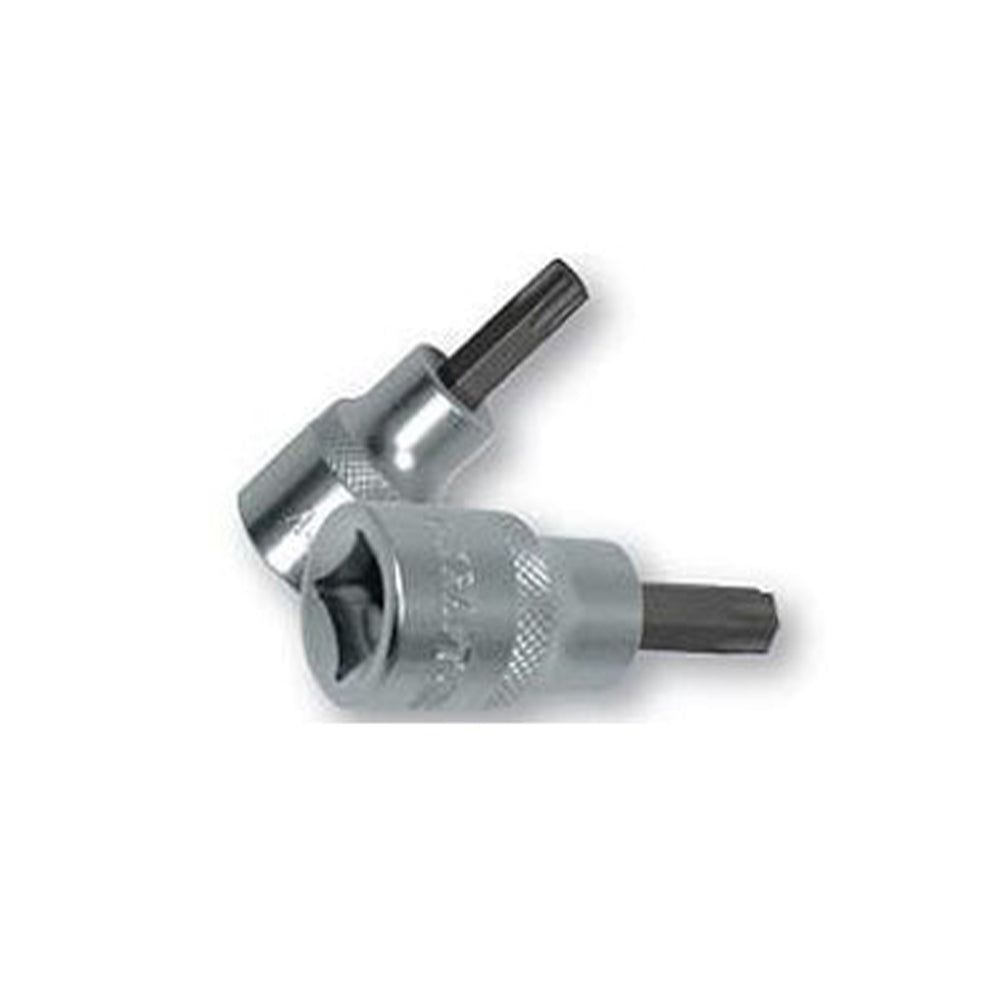 Bussola-presa attacco quadro 1/4" pollici con inserto-punta per viti a impronta Torx T40