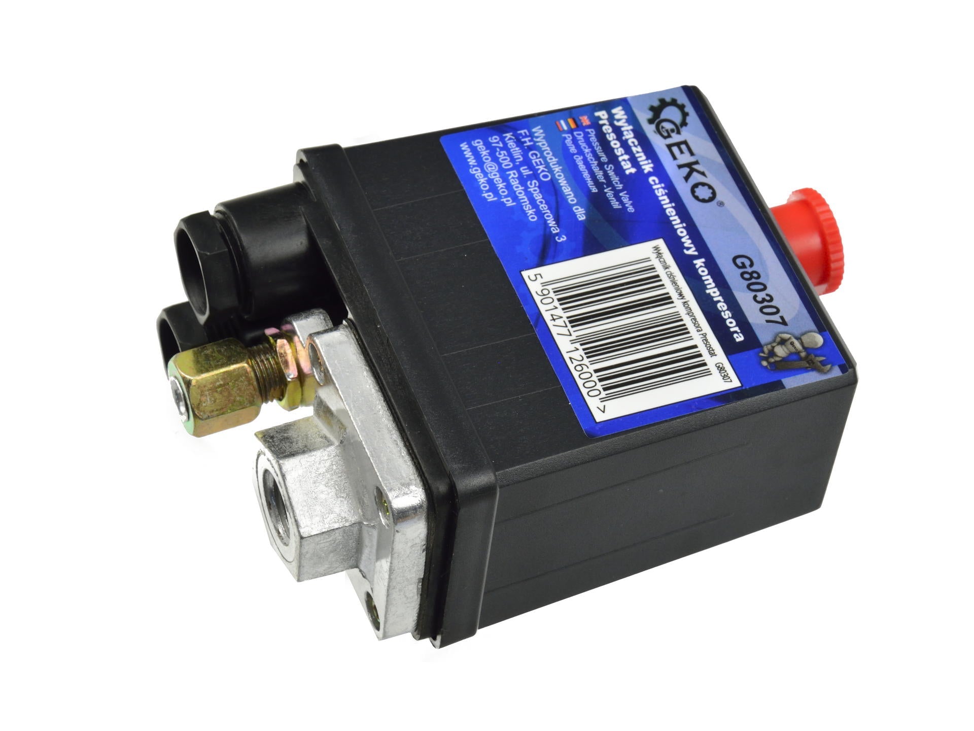 Pressostato compressore aria valvola, compressore d'aria, regolatore di pressione, controllo dell'interruttore pressione regolabile, 220 V