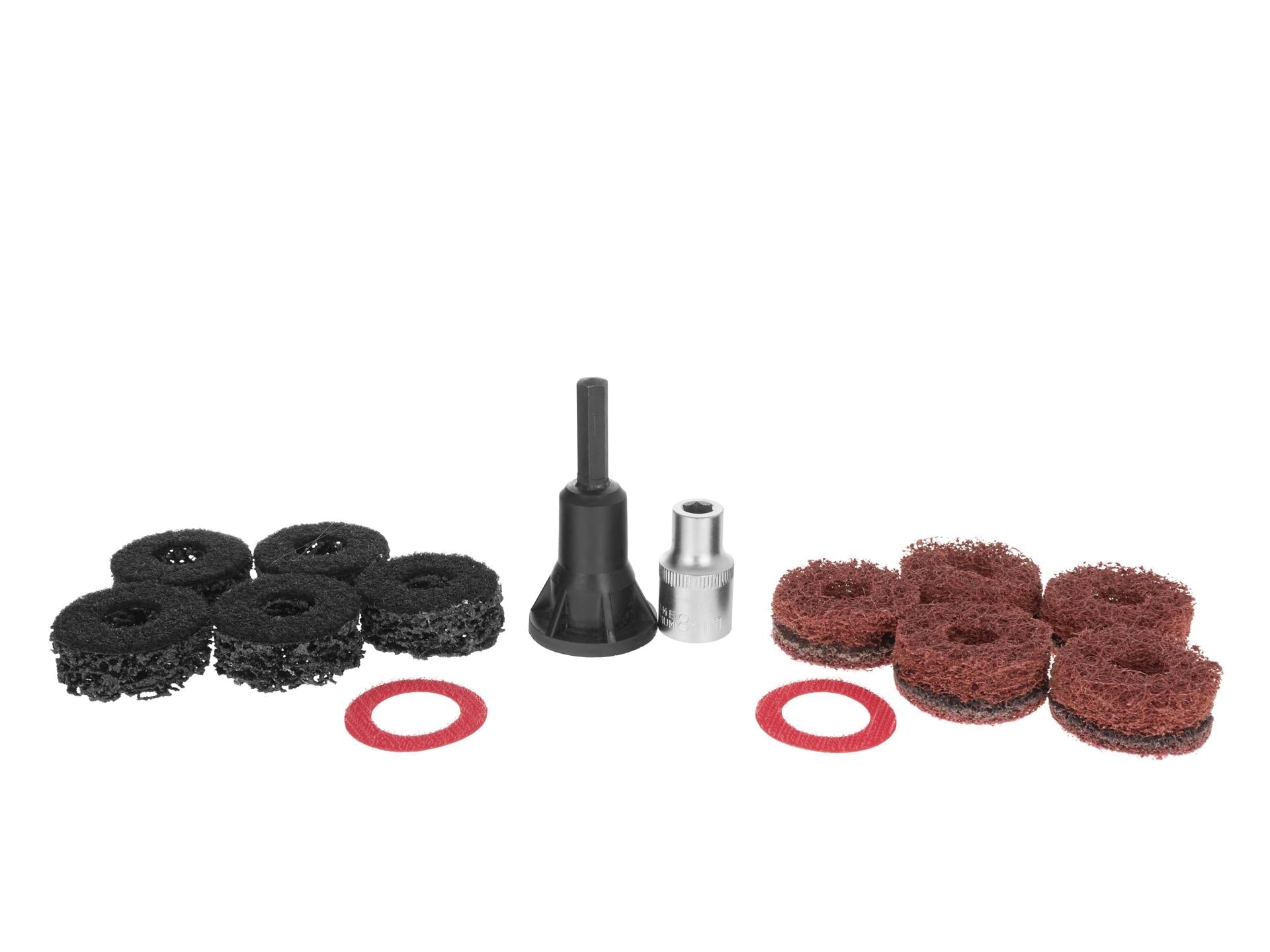 Kit di pulizia mozzo ruota, kit smerigliatrice mozzo ruota, set dischi abrasivi Geko