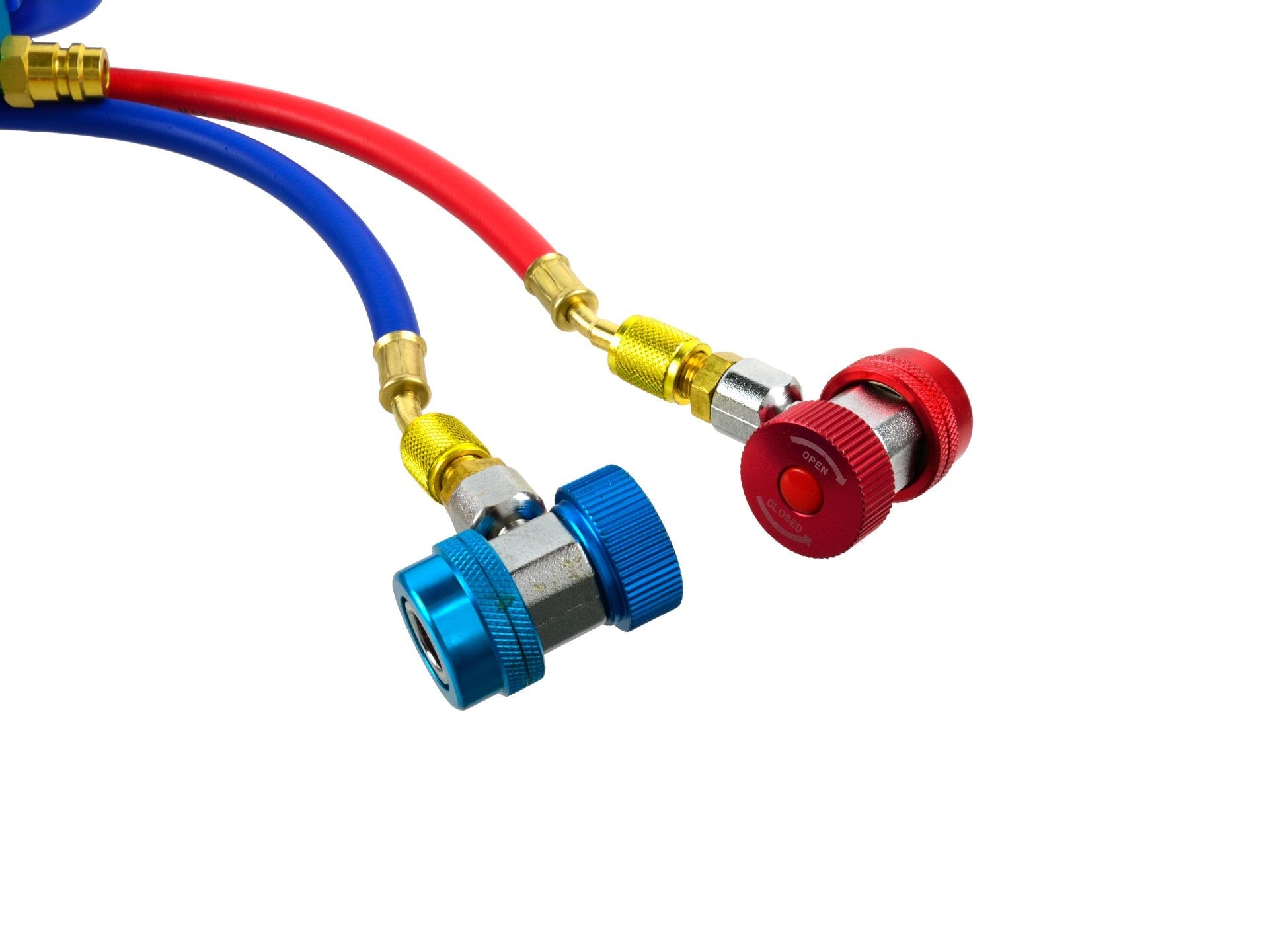 Pompa vuoto per condizionatori con kit manometri condizionatori, kit ricarica aria condizionata per refrigeranti, kit set manometro per diagnosi gas condizionatori di aria e auto