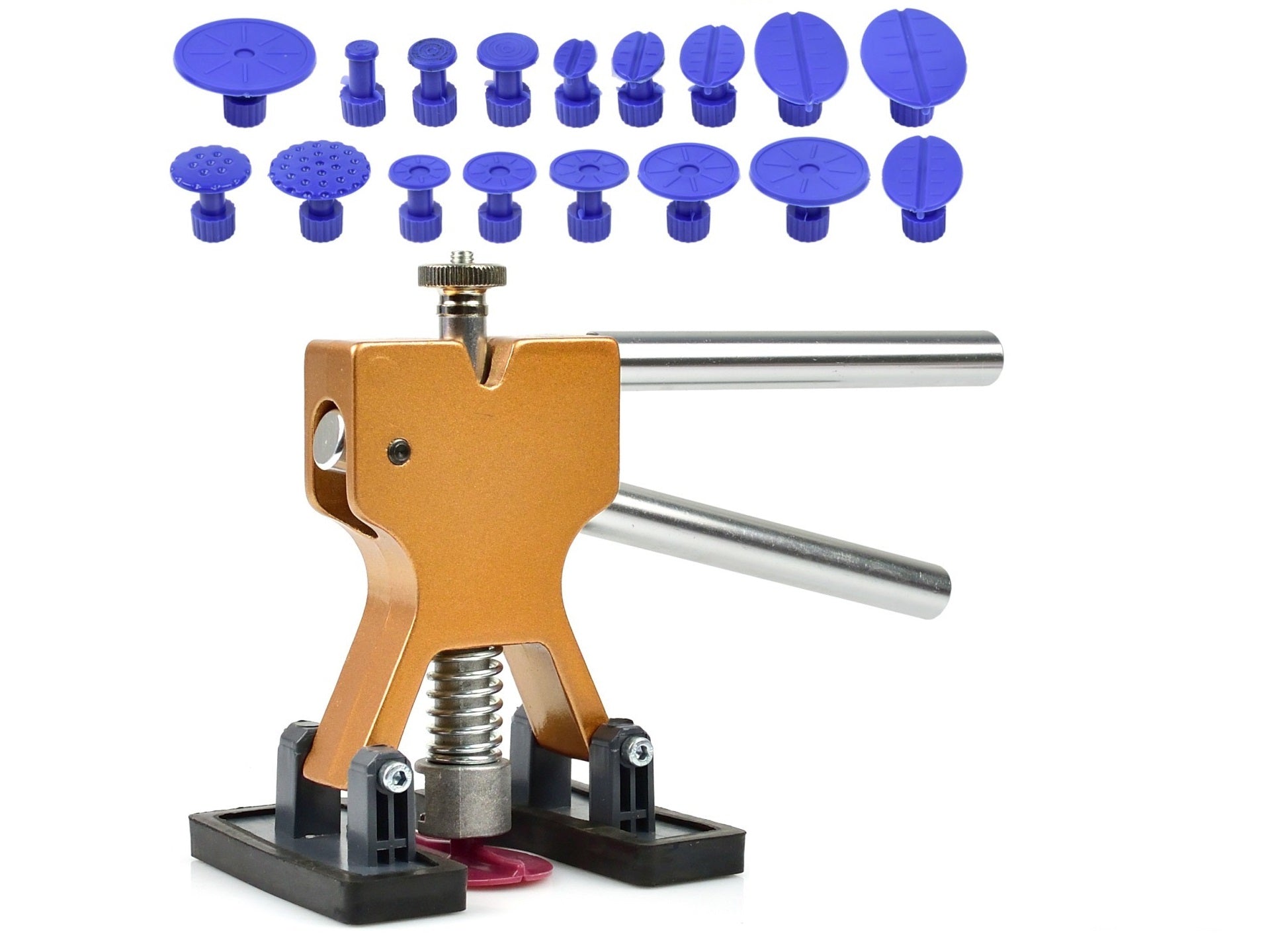 Kit tirabolli ventosa carrozzeria, ripara ammaccature auto da grandine con 18 ventose Gebo Tools