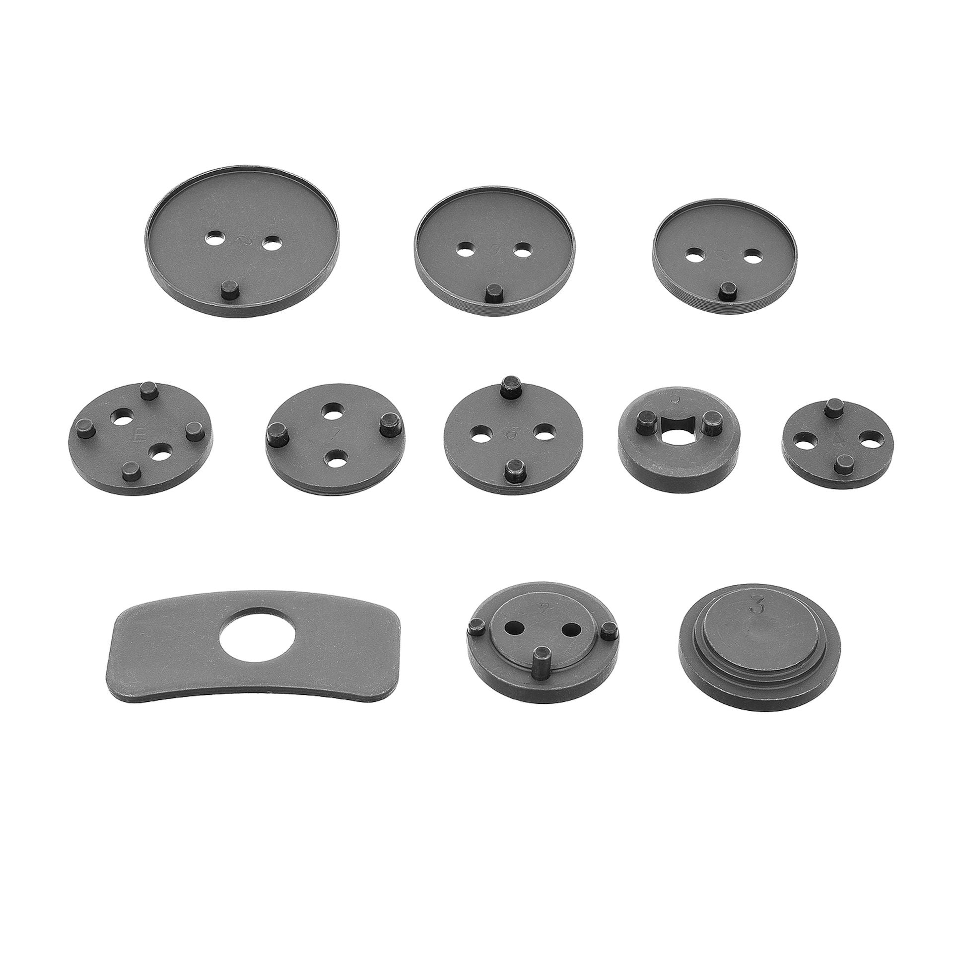 Set 12 pezzi universale di ripristino pistone del freno, set di rimozione dei pistoni dei freni anteriori e posteriori, auto garage, strumento per pinze dei freni, Geko