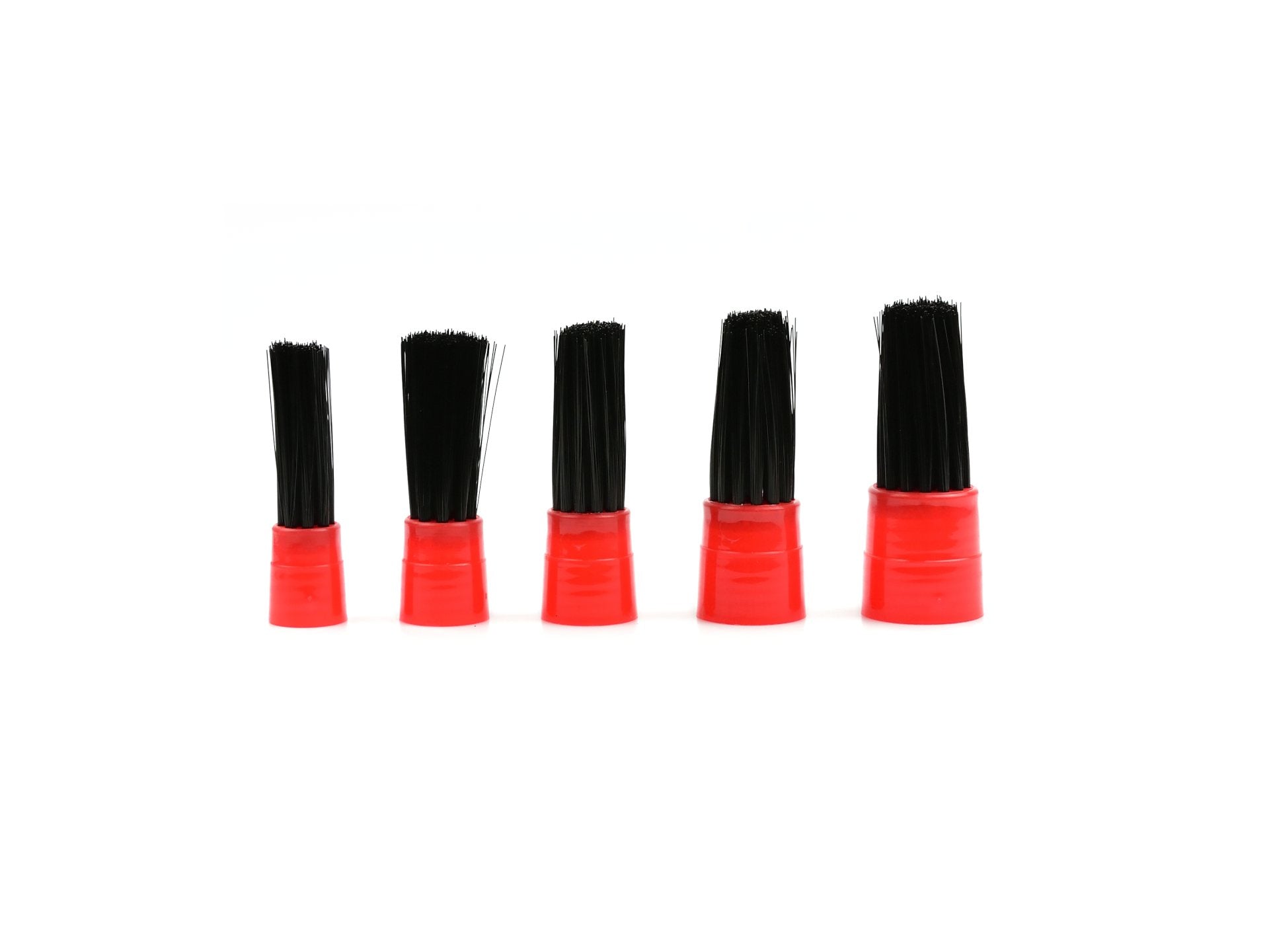 Spazzola di pulizia auto, spazzola per dettagli, detailing brush set, pulizia delicata e facile - uso universale - per cerchi, interni auto, motore, scarico, sedili, 5 pezzi