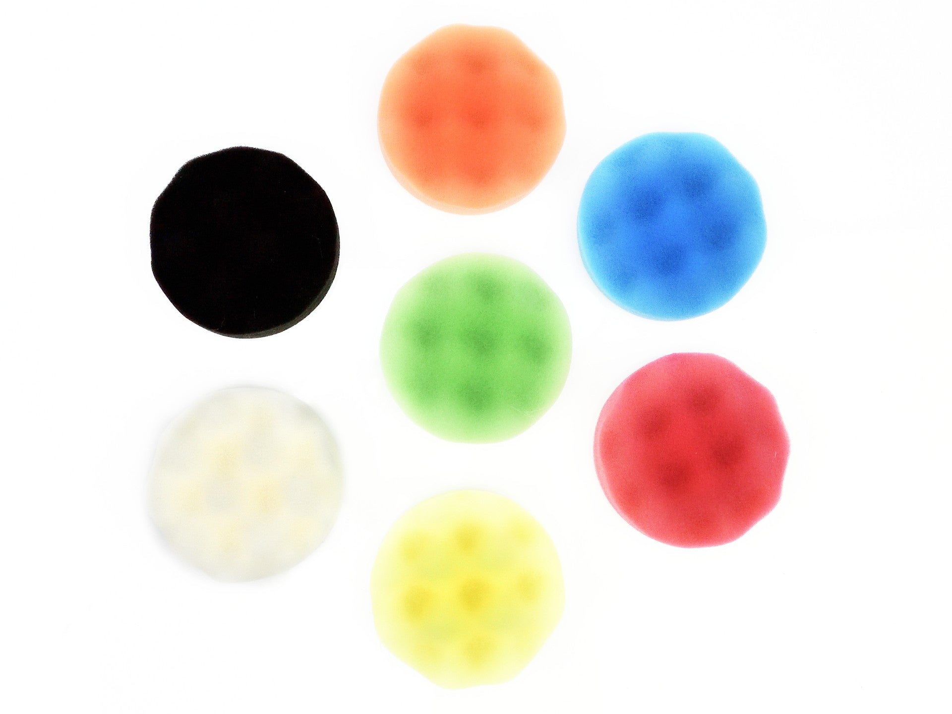 Set spugne per lucidatura in microfibra, pad per cere, polish, detergenti e sigillante vernice, alternativa a lucidatrice, lucidatura, lucidatrice eccentrica, 80 mm 9 pezzi