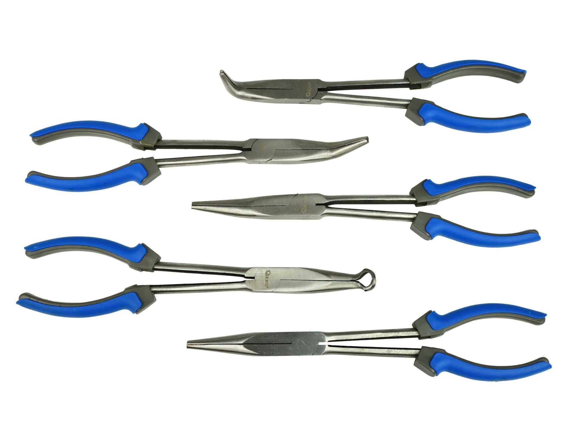 Set di pinze a becchi extra lunghi 280 mm, 5 pezzi