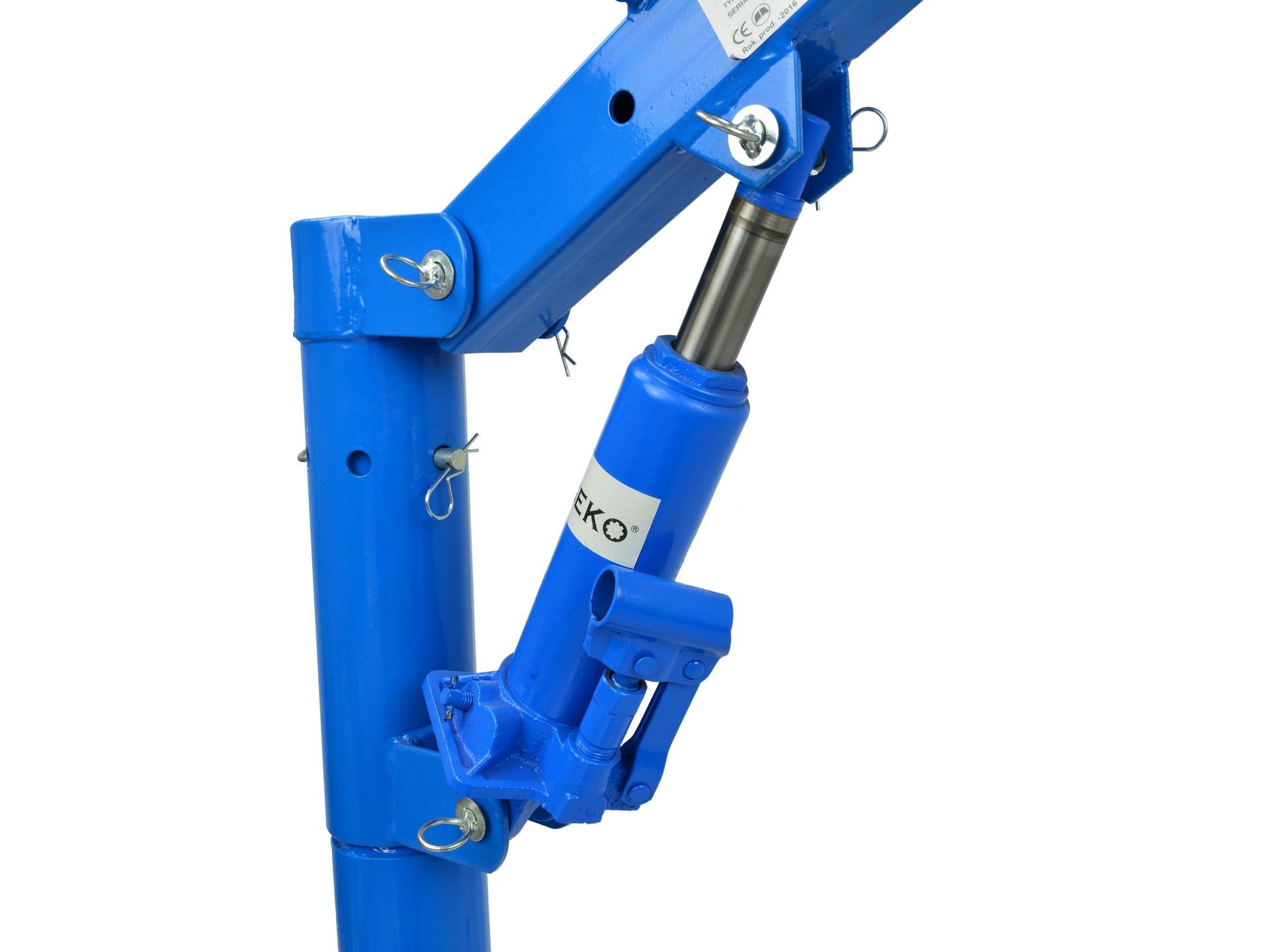 Gruetta per pick up idraulica con verricello max 450 kg, girevole a 360°, gru di sollevamento, piede massiccio per montaggio a terra, da 35 a 1330 mm, lunghezza del braccio da 78 a 130 cm (bloccabile in 4 lunghezze)