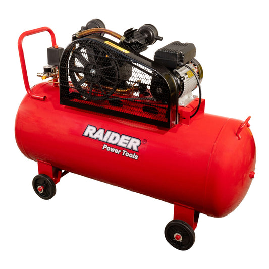 Compressore d'aria da 230 V, gonfiatore per pneumatici,kit di gonfiaggio per pneumatici 200 litri, 250 l/min, 8 bar, pompa d'aria fuoristrada per suv, camion,  auto, biciclette, palloni, materassi ad aria, barche gonfiabili, Raider RD-AC19
