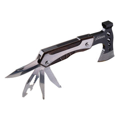 Multi strumento ascia da campeggio ascia multiutensile, attrezzatura da campeggio con coltello martello, ascia e 4 tipi di coltelli multiuso, regali per gli uomini, ascia piccola per la sopravvivenza all'aperto, multifunzionale Gardex