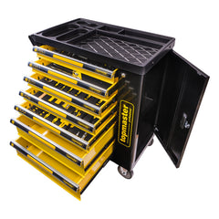 Carrello completo di attrezzi set 219 pezzi con 7 cassetti 5 scomparti e ruote da officina