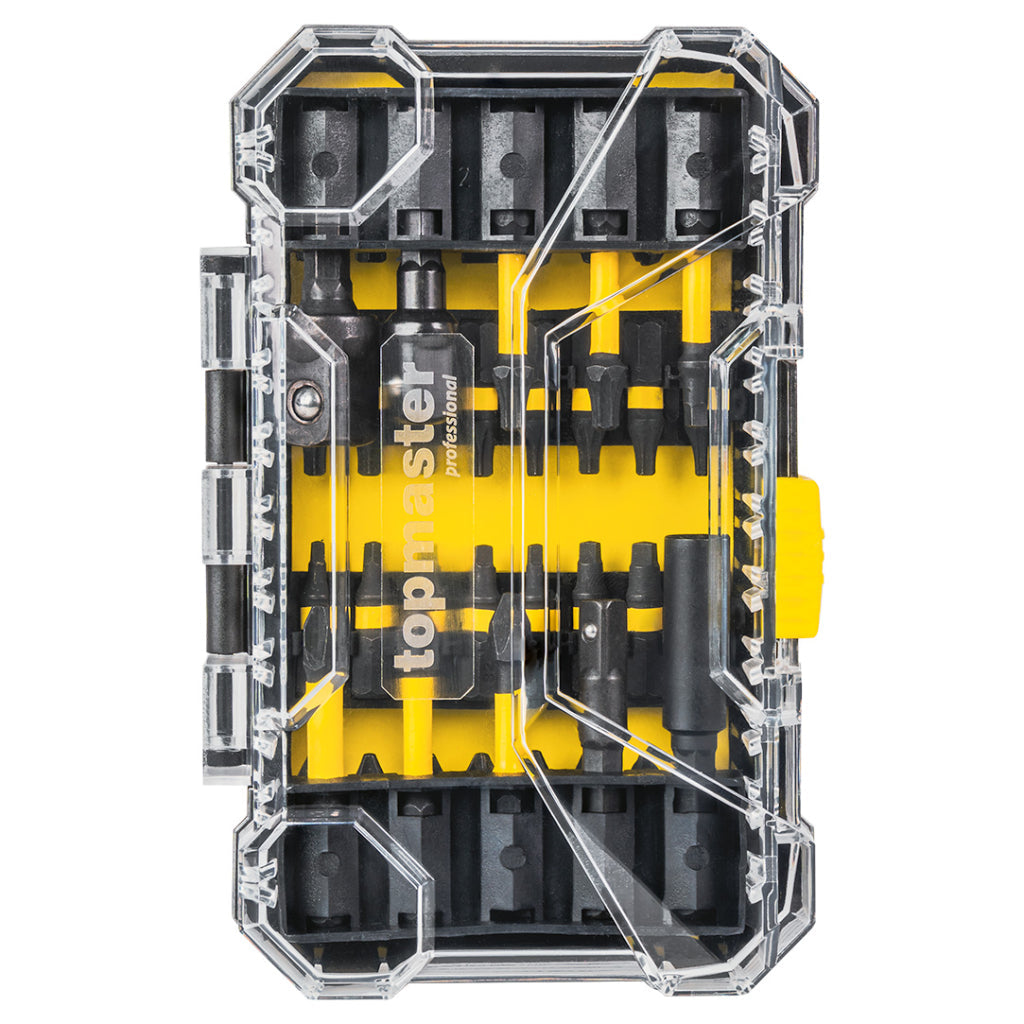 Set di punte e bit (con bit e portabit universale, accessorio per avvitatore a impulsi), set di bit di avvitamento, bit pH, PZ, S, R accessori trapano e cacciavite, 42 pezzi Topmaster