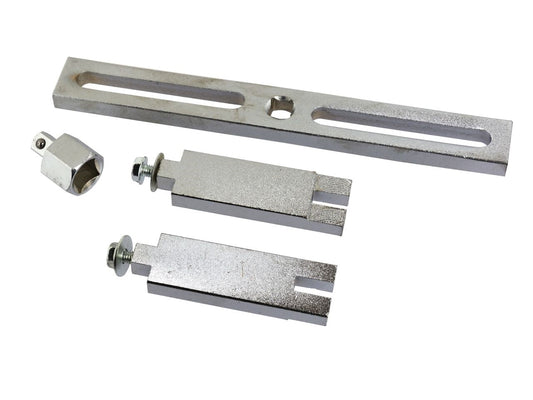 Chiave ghiera pompa adatto per benzina - universale regolabile Ø122-199mm, alta qualità per serbatoio carburante, strumento in metallo di smontaggio del tappo del serbatoio per auto, resistente e affidabile, chiave smontaggio pozzetto della sonda livello