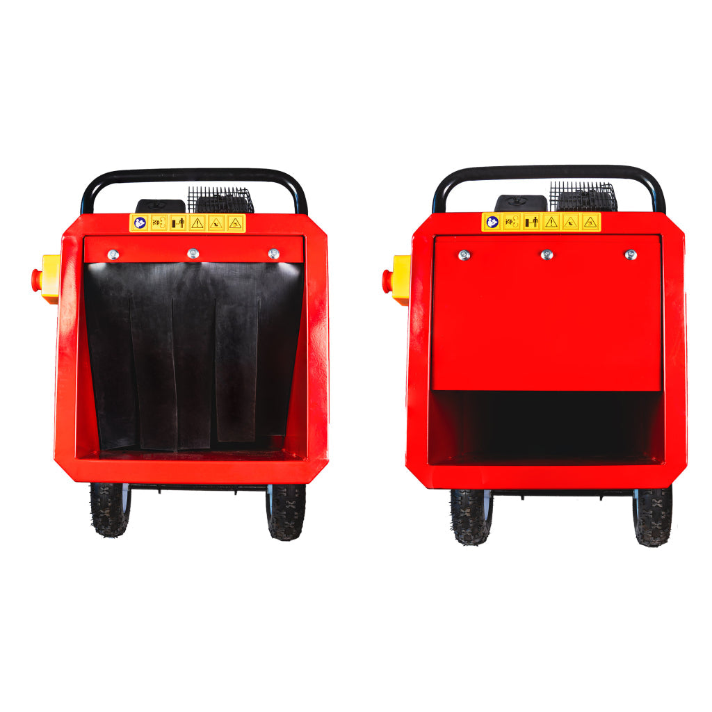 Cippatrice compatta a benzina trita rami e fusti 420 cc 8,6 kW, per produrre pezzi fino a 100 mm di diametro, portatile, leggera e ben bilanciata, facile da riporre, biotrituratore a scoppio