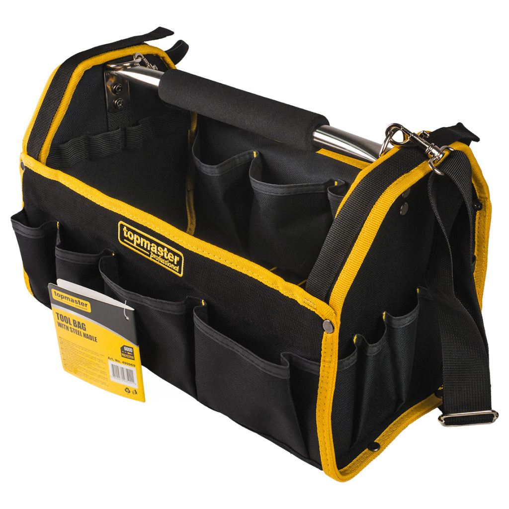 Borsa porta attrezzi Topmaster borsa a tracolla con manico-maniglione in acciaio