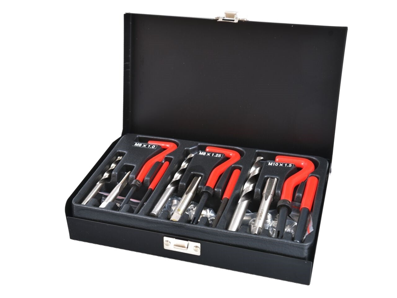 Set di elicoidi da M6-M10 per riparazione dei filetti, kit riparazione per filettature, kit di riparazione per filetti