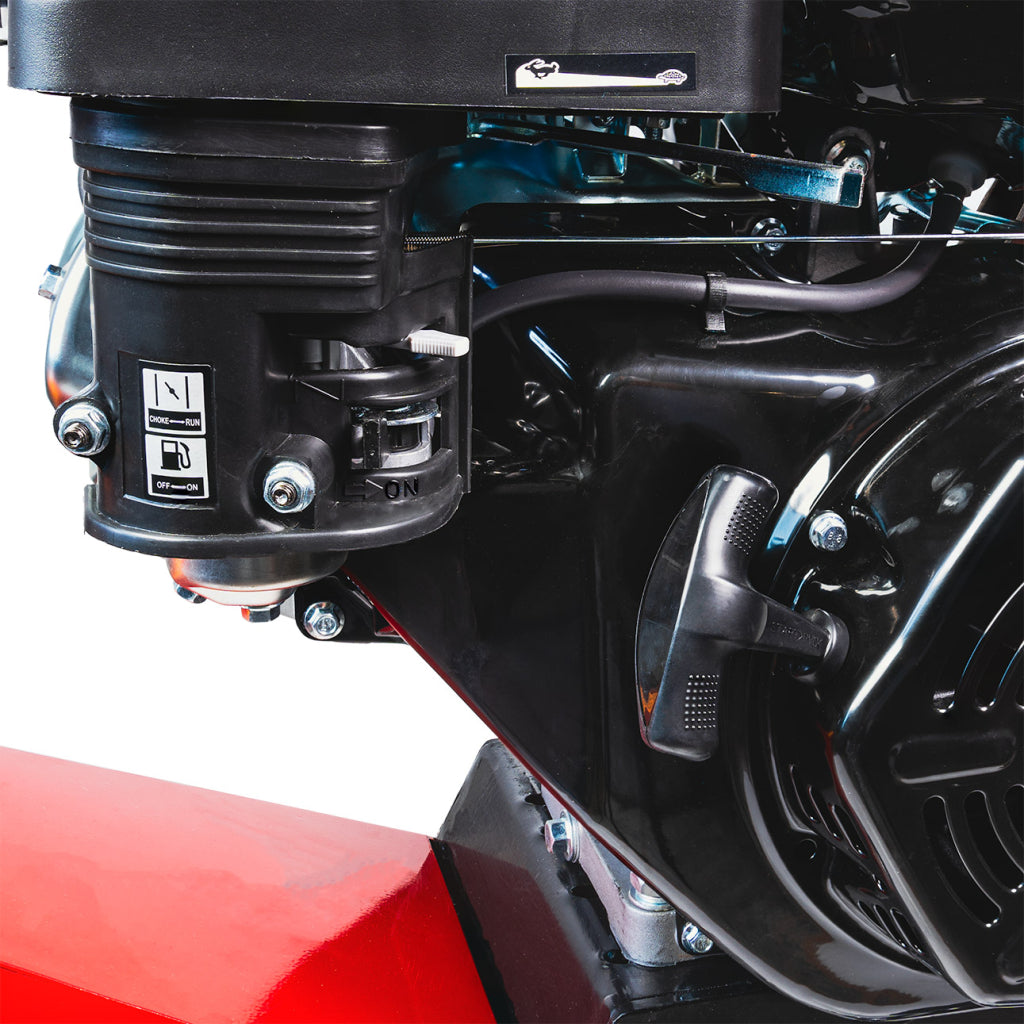 Cippatrice compatta a benzina trita rami e fusti 420 cc 8,6 kW, per produrre pezzi fino a 100 mm di diametro, portatile, leggera e ben bilanciata, facile da riporre, biotrituratore a scoppio