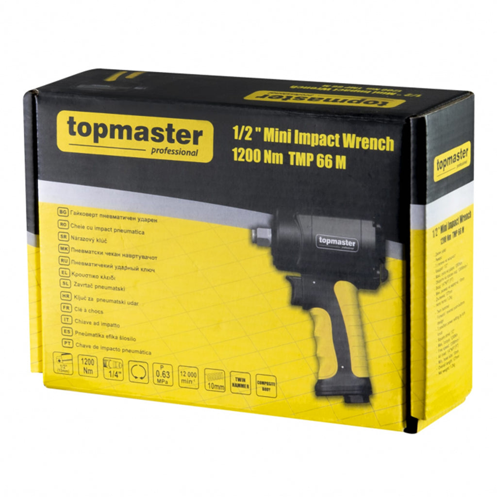 Avvitatore a impulsi pneumatico, professionale, chiave 1/2" 1200 Nm Topmaster Pro
