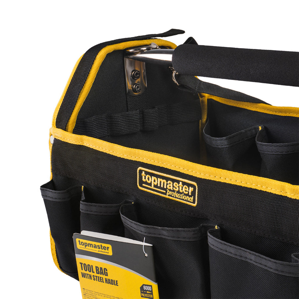 Borsa porta attrezzi Topmaster borsa a tracolla con manico-maniglione in acciaio