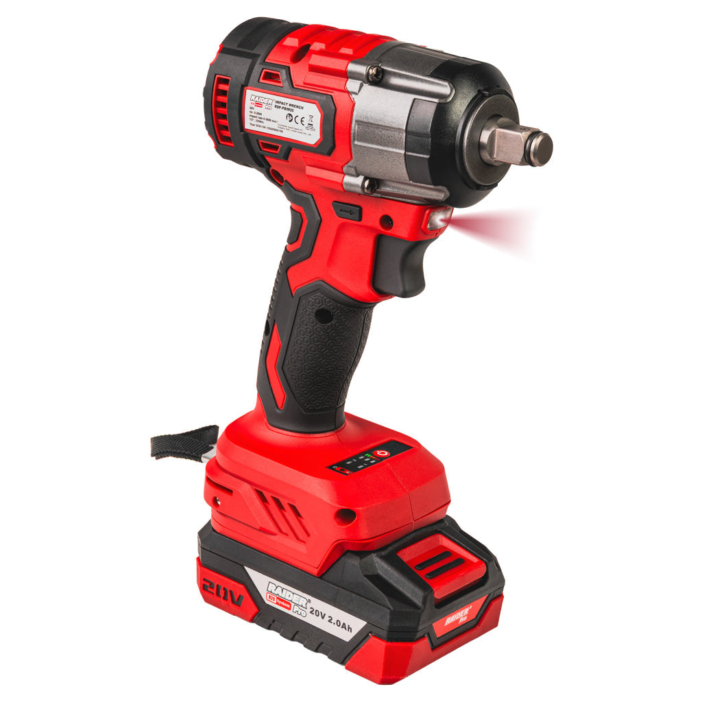 Avvitatore a impulsi a batteria, impact driver/trapano a percussione – 44 Nm 1/2", 2× batterie 2.0ah – ideale per auto, DIY e uso