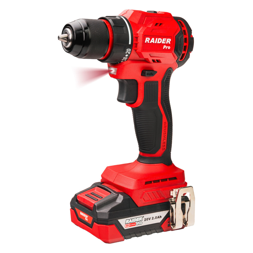 Avvitatore a impulsi a batteria, impact driver/trapano a percussione – 50 Nm 320 Nm, 1/2", smeragliatrice angolare 125 mm con 2 batterie 2x2Ah Raider Pro